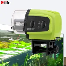 Hilife alimentador de peixes portátil ferramentas alimentação de alimentos 1 pcs automático temporizador de peixes alimentador display digital plástico casa aquário