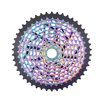 

11 Speed 9-46T Bicycle Freewheel Hole Flywheel Professional Rustproof Rainbow Cassette Ultralight Wide Ratio Cycling Sprocket