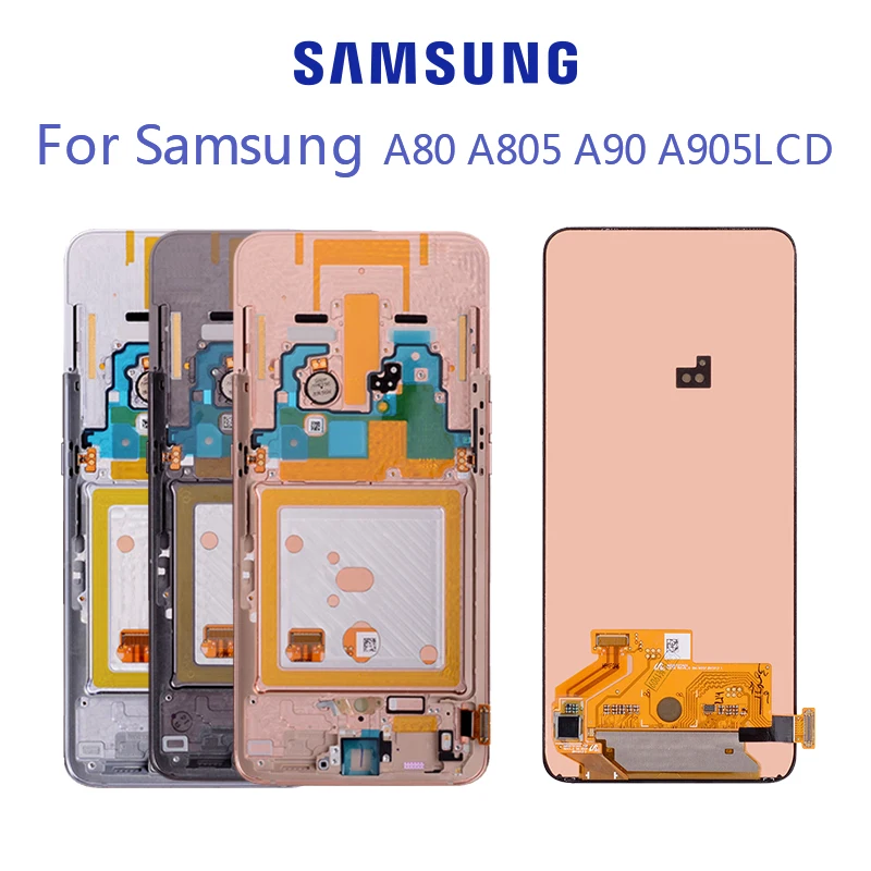 Супер AMOLED 6,7 ''ЖК-дисплей для samsung Galaxy SM-A80 A805 A90 A905 кодирующий преобразователь сенсорного экрана в сборе