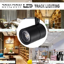 Рейка для светильника COB 15 ° 4000k 20/30W одежда обувь потолочный арт-деко Точечный светильник спот для отслеживания светильник светодиодный Трек Точечный светильник s