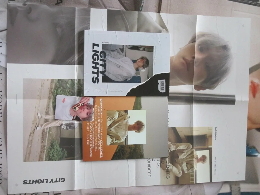 EXO 伯贤亲笔签名迷你1 City Lights 1