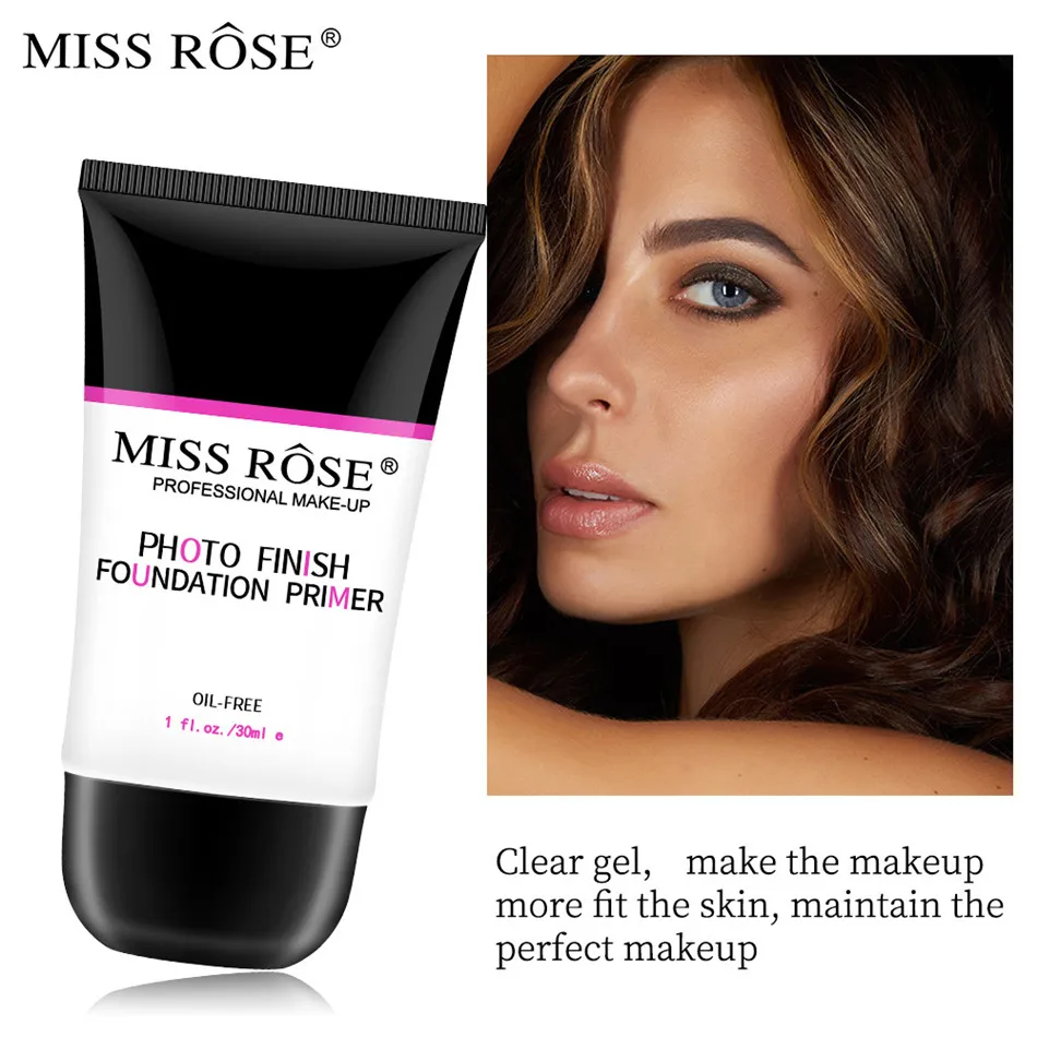 Miss Rose основа для лица масляный Праймер-контроль база макияж праймер прозрачный Увлажняющий Осветляющий корректирующий пор Гладкий укрыватель