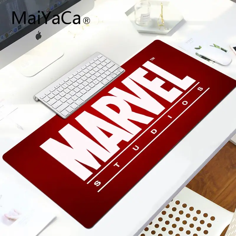 LockEdge 30X90cm MaiYaCa Забавный Марвел логотип ноутбук компьютер коврик для мыши большой Lockedge коврик для мыши ПК компьютерный коврик - Цвет: LockEdge 30X90cm