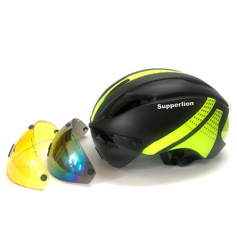 Взрослый велосипедный шлем козырек Солнцезащитные очки линзы casco bicicleta hombre Velo MTB