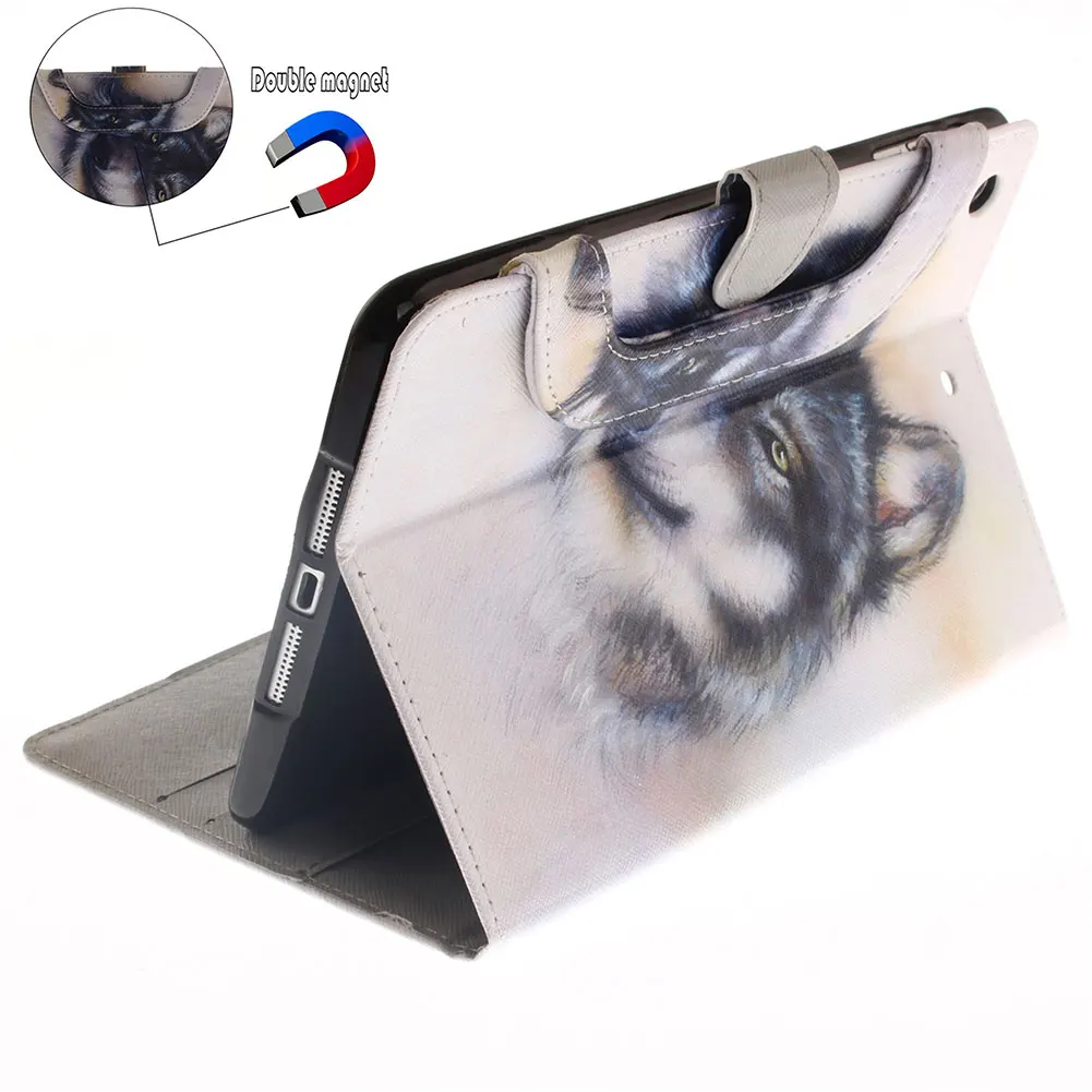 Ультратонкий противоударный чехол с подставкой для iPad Air, кожаный чехол для планшета с принтом животных, умный чехол для iPad Air