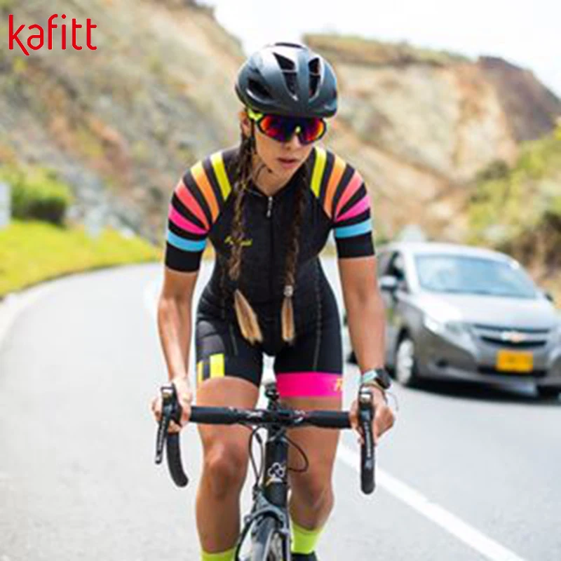 Триатлоновые колготки kafitt pro летние спортивные женские трикотажные костюмы с