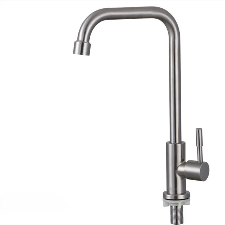 

Stainless Steel Single Cold Faucet Kitchen Faucet Sink Faucet