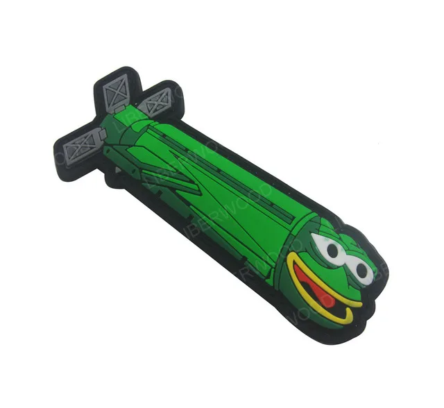 pvc Смешной Sad Pepe The Sad Frog Meme патч Sad лягушонок Пепе вышивка нашивки значки аппликации для куртки Рюкзак - Цвет: pvc