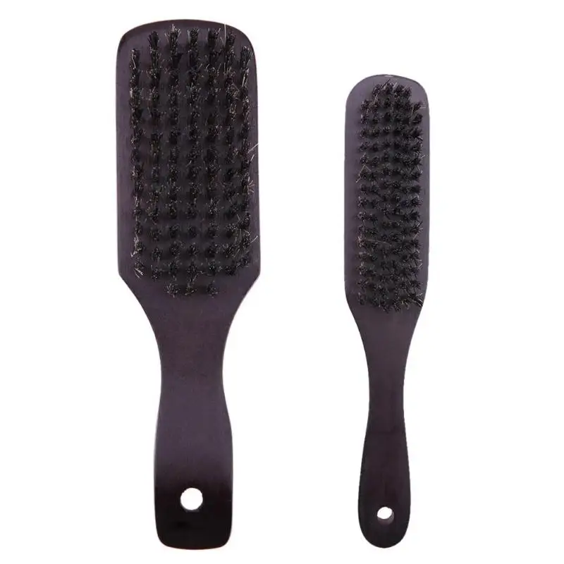 

1pc Anti-static Beard Brush Massage Wood Comb Salon Hair Beauty Tool Beard Brush Beech Handle Boar Bristle Hairbrush Comb