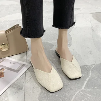 

Outer Wear Closed-toe Women's Summer 2020 New Style Fashion Casual Sandals Lazy Chunky-Heel Shoes Children