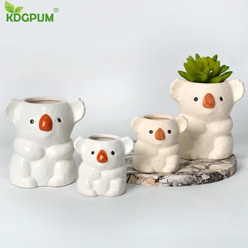 

Modern Creative Art Animal Sculpture Decoration Simple Cartoon Succulent Ceramic Flower Pot Gardening Home Decoration Supplies