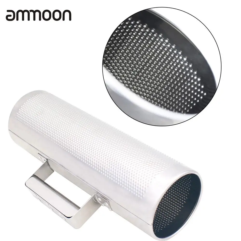 

Stainless Steel Guiro 12" * 4" Percussion Instrument Musical Training Tool with Scraper
