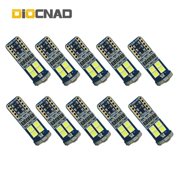 

10pcs Canbus LED 194 168 T10 W5W 12smd 3030 LED Car Interior Lights Lamp Auto Bulb For renault megane 2 3 subaru xv impreza bmw