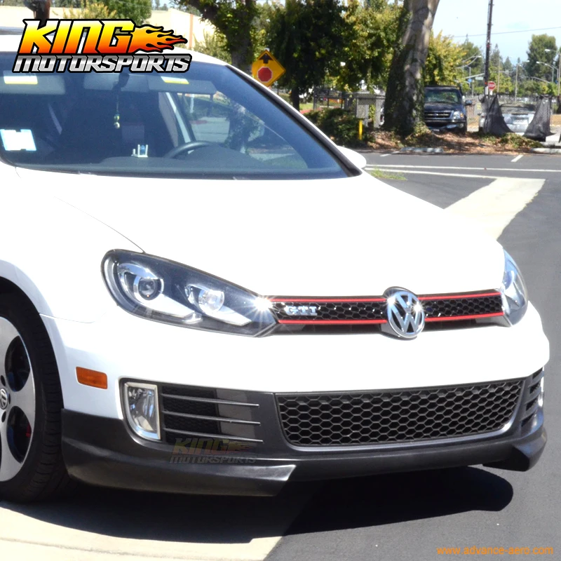 Подходит для 10 14 Volkswagen VW Golf 6 GTI RG Стиль передний бампер спойлер уретана PU