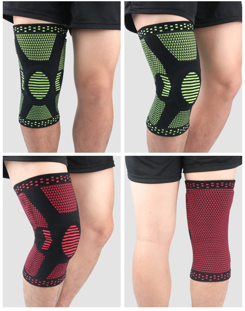 Спорт на открытом воздухе Meniscus силикагель защитные наколенники Компрессионные гольфы для бега наколенники