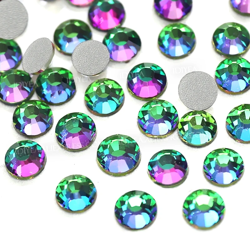 Volcano Blue Red Green Flare Non Hot Fix Rhinestones strass crystals for DIY 3D nails art decor glitters stones sequins manicure 