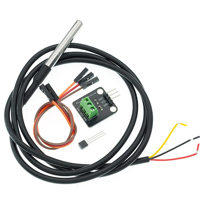 DS18B20-Temperature-Sensor-Module-Kit-Waterproof-100CM-Digital-Sensor ...