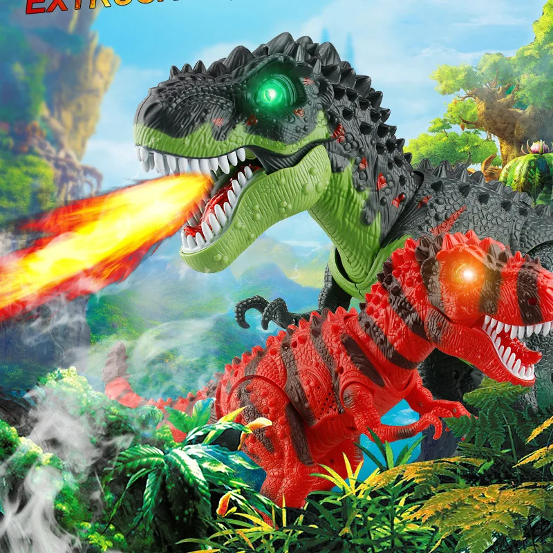 

Model Spray T-Rex Electric Dinosaur Water Droplet Spray Lay Eggs Model Dinosaur Toy Animal Model Will Walk