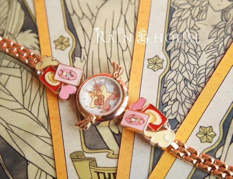 Карта аниме Captor CardCaptor Sakura Star Wing Card женские часы высокого качества водонепроницаемые наручные Аксессуары для косплея реквизит