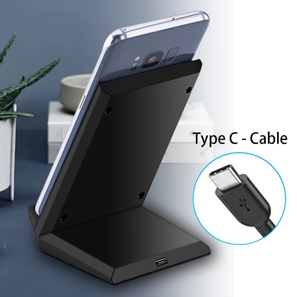 DCAE 15 Вт Qi Беспроводное зарядное устройство usb type C Быстрая зарядка для samsung Galaxy S10 S9 10 Вт Быстрая зарядка для iPhone 11 Pro XS Max XR X 8