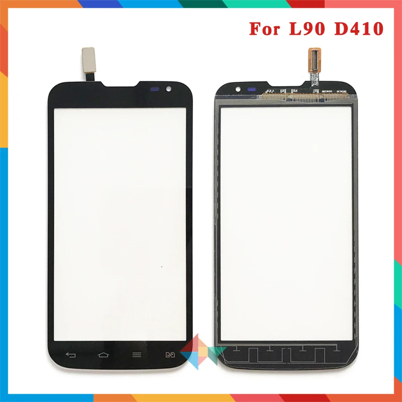 50pcs/lot High Quality 4.7" For LG L90 D415 D405 Touch Screen Digitizer Front Glass Lens Sensor Panel Free Shipping