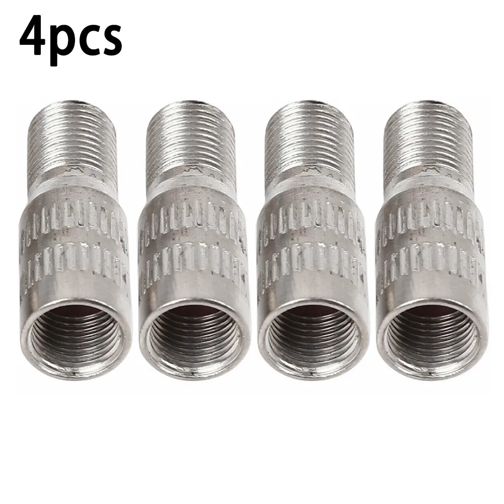 4pcs 27mm Universal Valve Stem Extensions Chrome Tyre Wheel Valve Stem