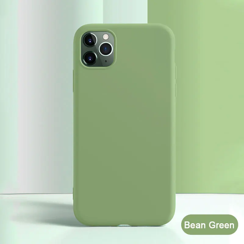 Bean Gress Силиконовый чехол для iPhone 11 XR XS Max 7 8 6s Plus, чехол для телефона, защитный чехол s для iPhone X 11 Pro max, ТПУ противоударный чехол - Цвет: Bean Gress