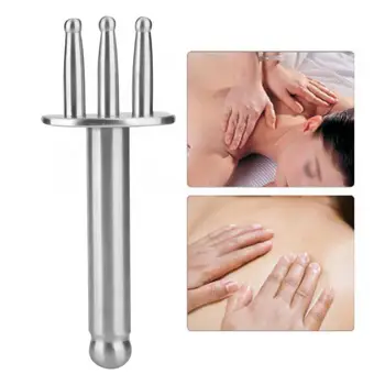 

Massage Tool 3 Fork Massage Stick Magnetotherapy Acupoint Acid Drainage Massage Stick Handed