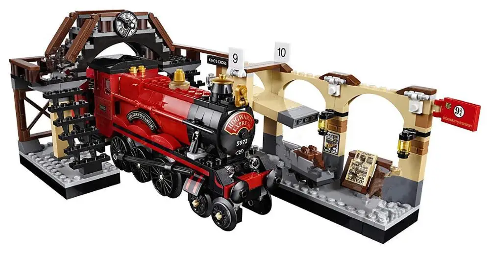 

New Fit Legoinglys Magic Academy Ron Hermione Express Set Train Building Blocks Bricks Kids Boys Toys For Christmas Gift