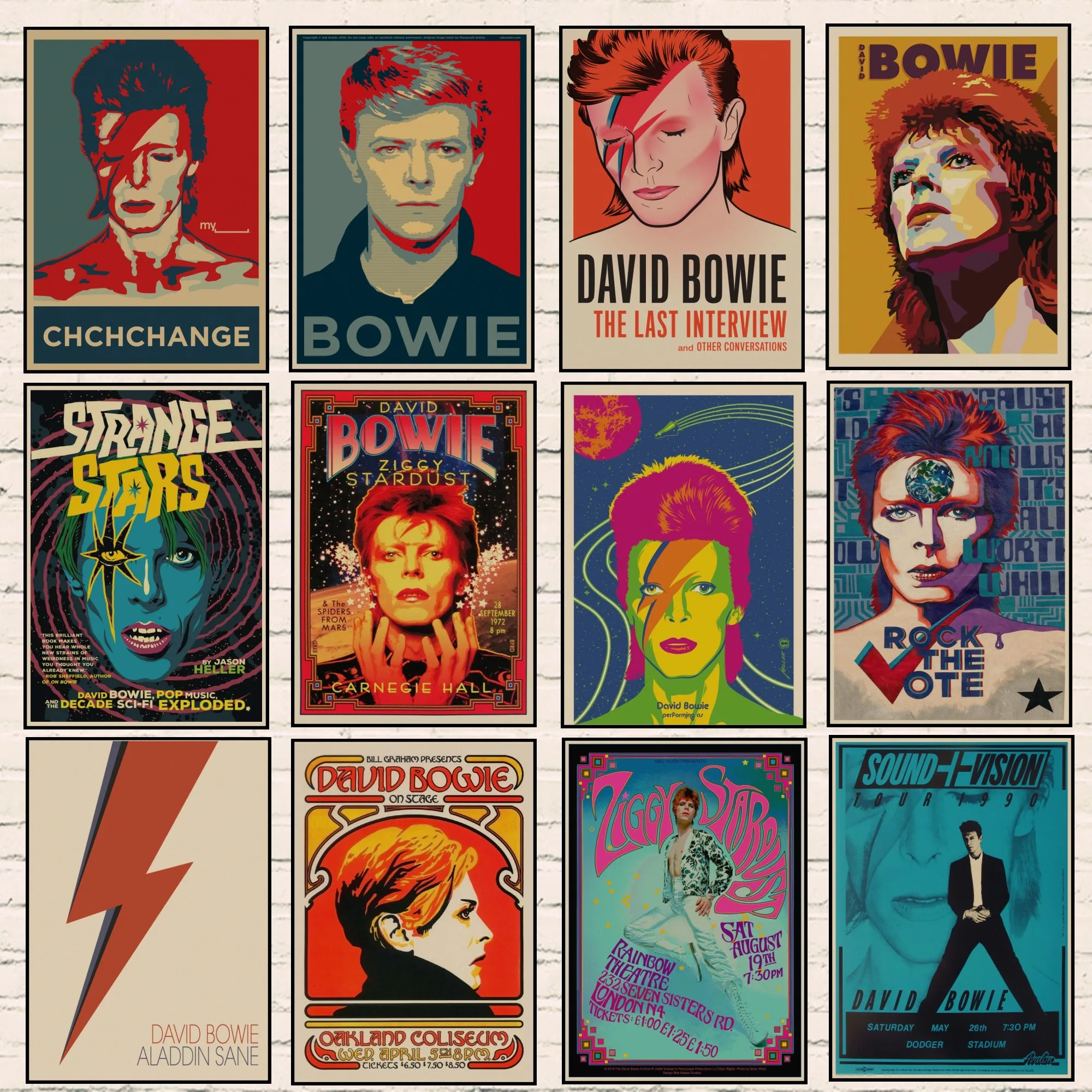 Постеры из крафт-бумаги в стиле ретро винтажные настенные наклейки британском