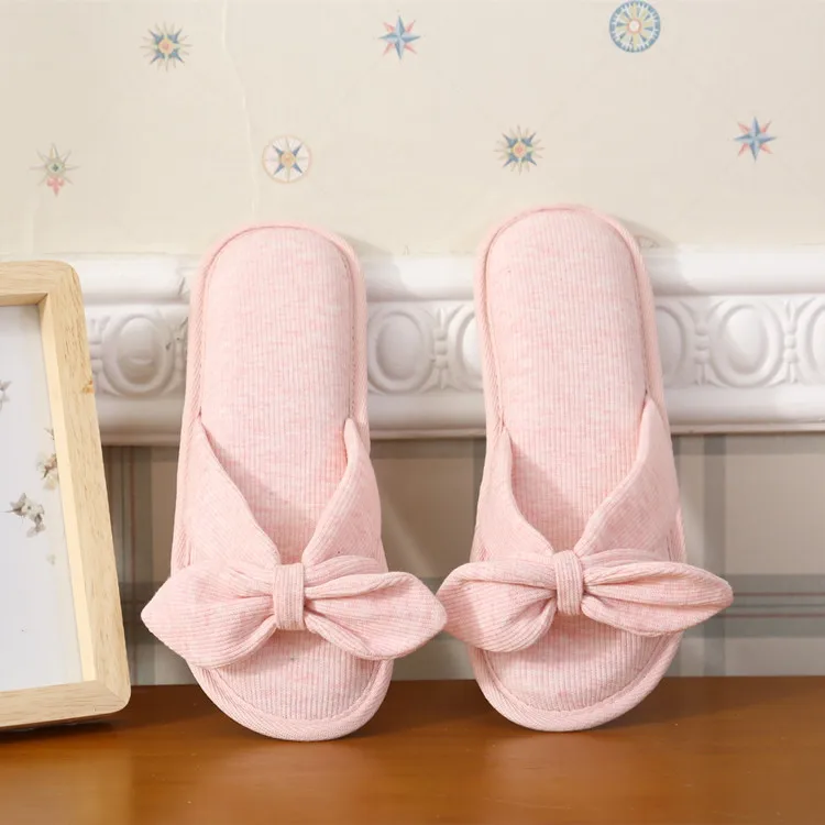 

Spring And Summer Peep-Toe Cross Belt Home Slipper WOMEN'S Slippers Cute Ladies' Bow Anti-slip Slipper Summer Household