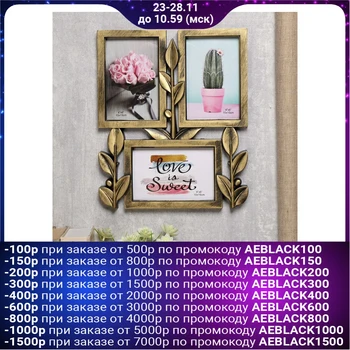 

Photo frame plastic for 3 photos 10x15 cm "Rostock" dark gold 31.5x26x2 cm 4287425