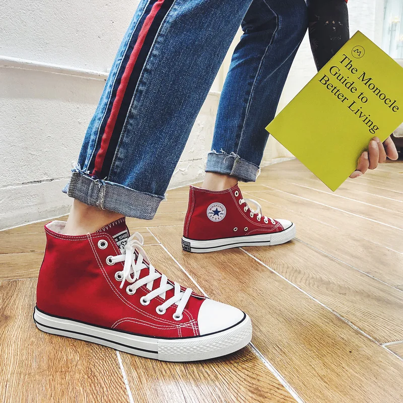 

Women's Flats Spring And Summer Vintage Canvas Women's Shoes Casual Wild Flat Shoes Student Shoe Comfortable Vulcanized Shoe L11