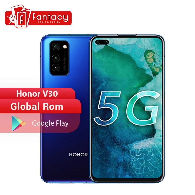 

Honor V30 View 30 5G Smartphone Kirin 990 Octa Core 40MP AI Triple Camera 16Core GPU 40W SuperCharge Cell Phones Google Play OTA