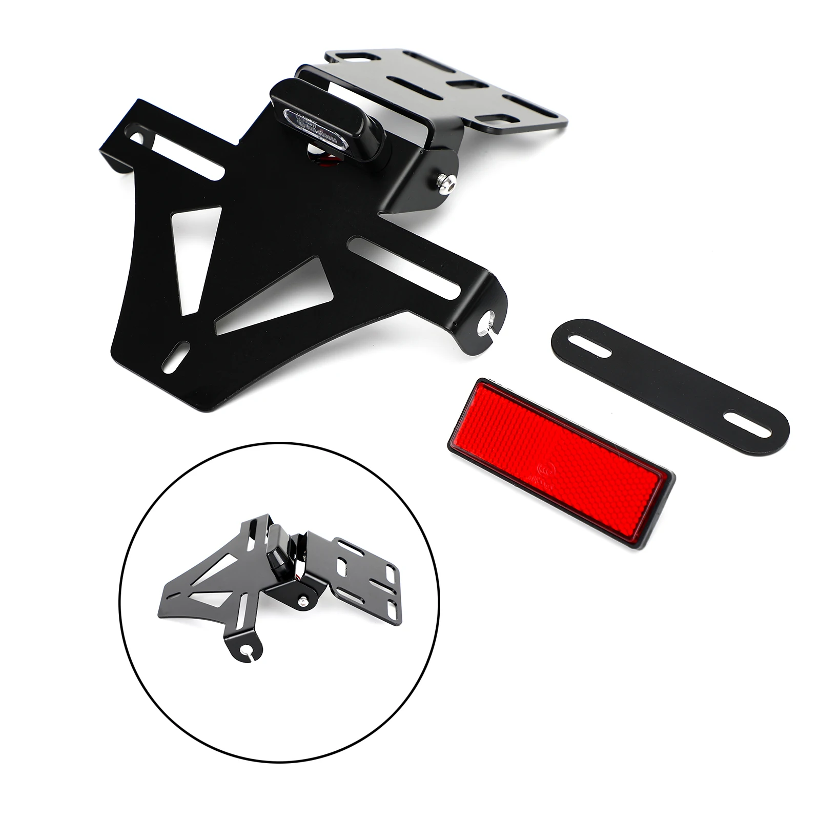Areyourshop Universal Motorcycle Adjustable Angle License Number Plate Frame Holder Bracket Motor Bike Parts license plate holder motorcycle license plate holder