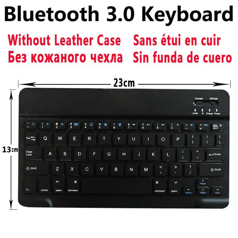Only Englishkeyboard Чехол с клавиатурой Bluetooth для samsung Galaxy Tab A A6 10,1 T580 T585 T580N T585N T510 T515 чехол с клавиатурой+ подарок - Цвет: Only Englishkeyboard