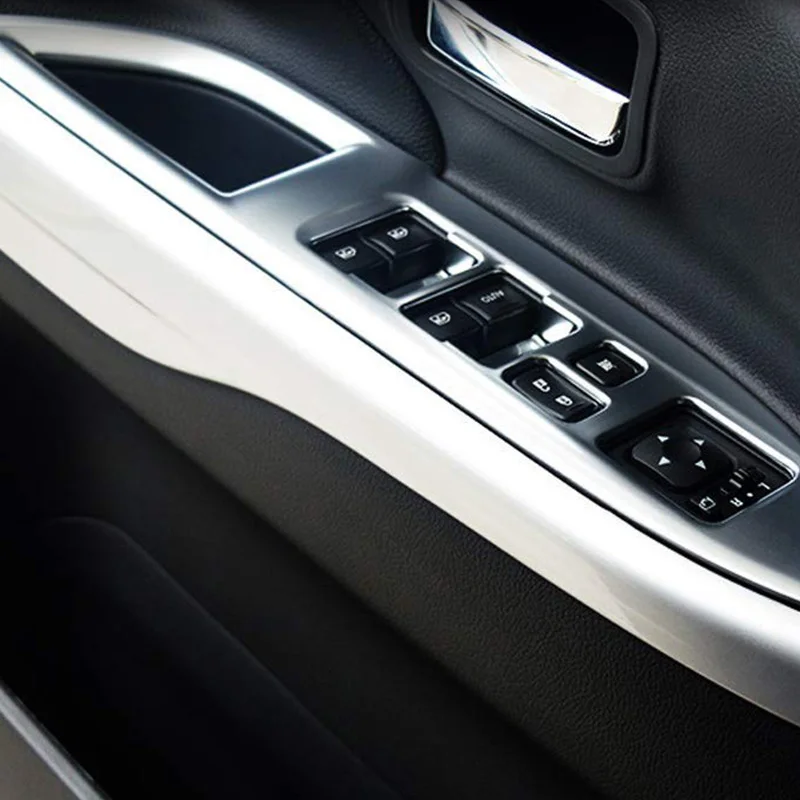 Автомобильный чехол для Mitsubishi Outlander 2013- АБС пластик внутренняя дверь подлокотник декоративная планка отделка 4 шт