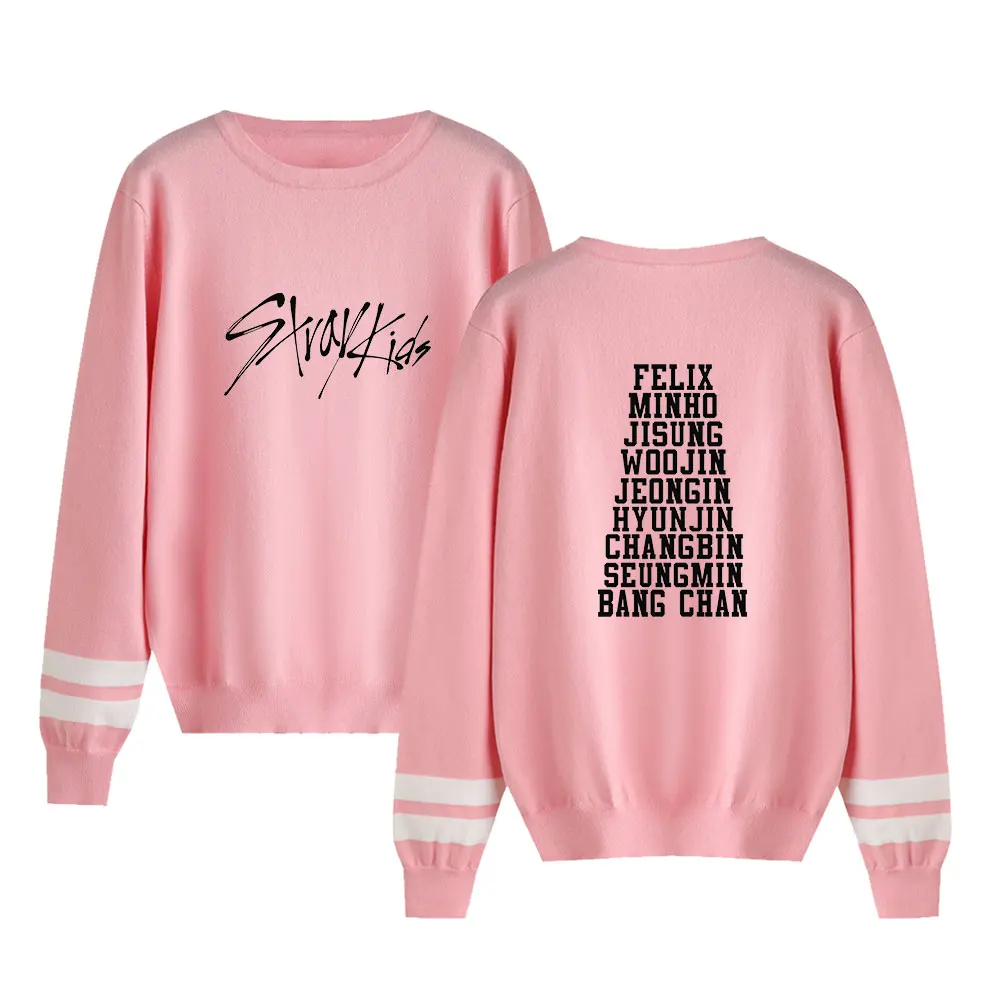 Stray kids Kpop Классный Логотип модный свитер с круглым вырезом свободный модный Удобный зимний тренд для женщин и мужчин свитер