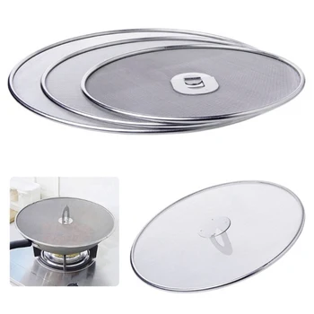 

Arrival Kitchen Oil Proofing Lid Filter Foldable Handle Frying Pan Cover Splatter Screen Foldable Handle For Rust Prevention