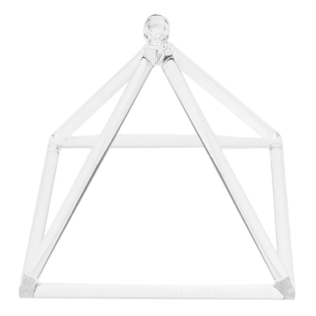 

9'' Clear Quartz Crystal Singing Pyramid C Note Singing Pyramid For Meditation Heart Peace