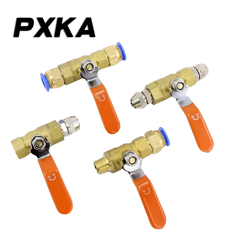 Free shipping Ball valve, air pump, valve, vent valve, switch, through