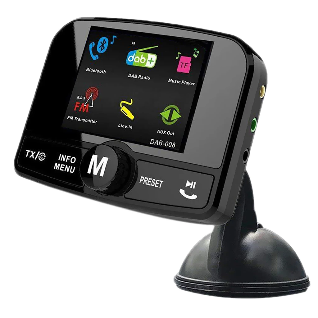 Bluetooth fm-передатчик Автомобильный MP3-плеер руки, бесплатный автомобильный комплект беспроводной радио аудио адаптер с TF картой