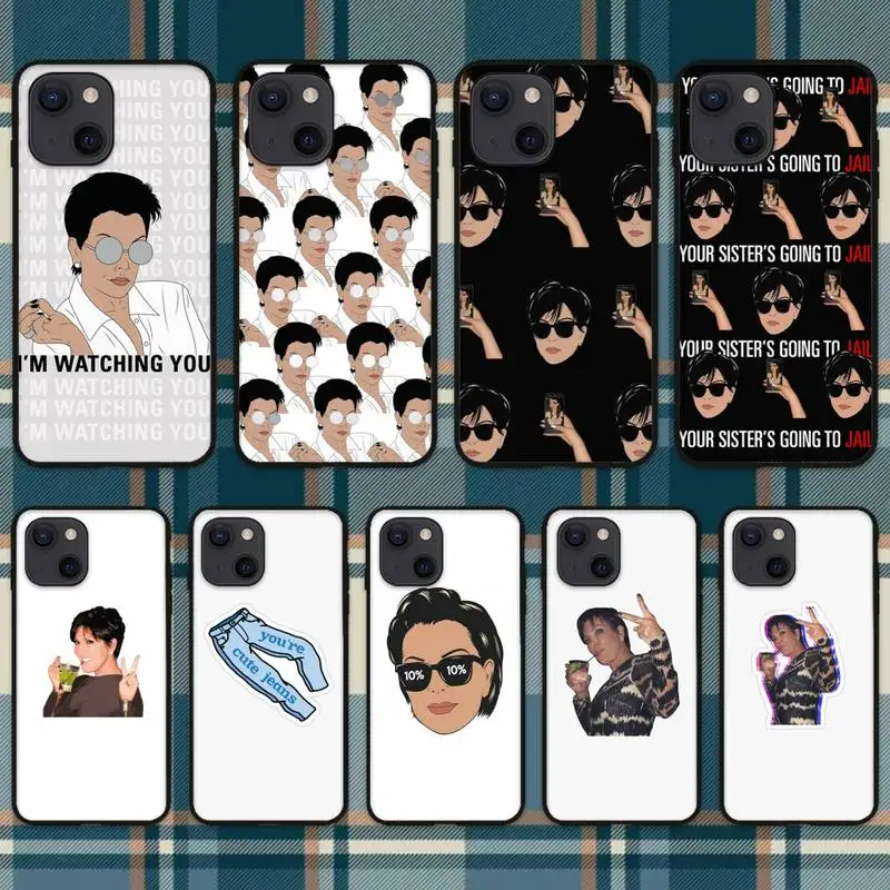 Чехол для телефона Kris Jenner iPhone 11 12 Mini 13 Pro XS Max X 8 7 6s Plus 5 SE XR | Мобильные телефоны и