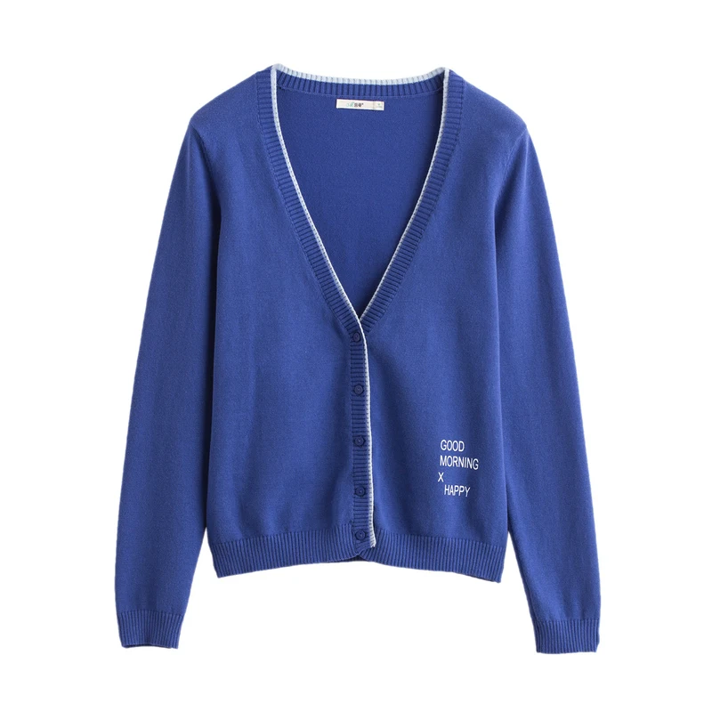 INMAN Autumn New Arrival Literary Long Sleeve Thin Women Cardigan