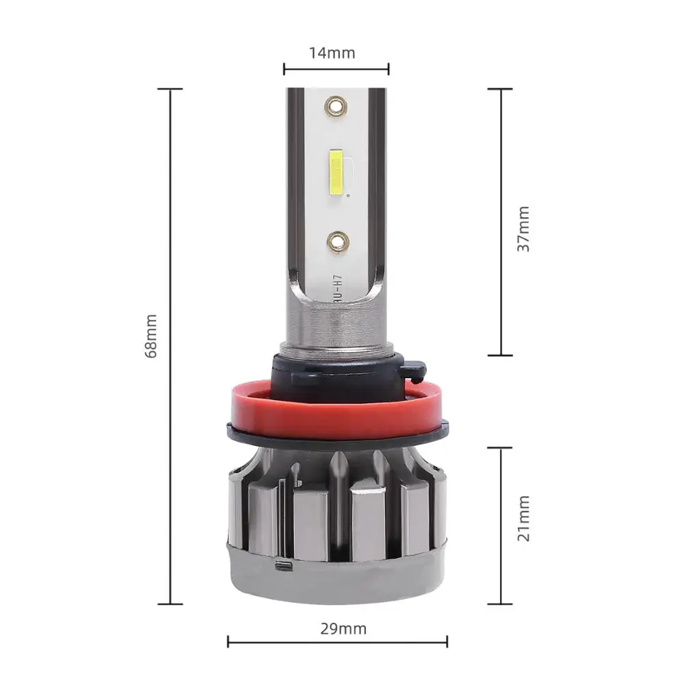 Elglux H4 светодиодный H7 H11 CSP светодиодный автомобиль мотоцикл фары лампы 55W H8 H1 12000lm Авто противотуманных фар с возможностью креативного освещения теплый белый 5500K 12V светодиодные лампы