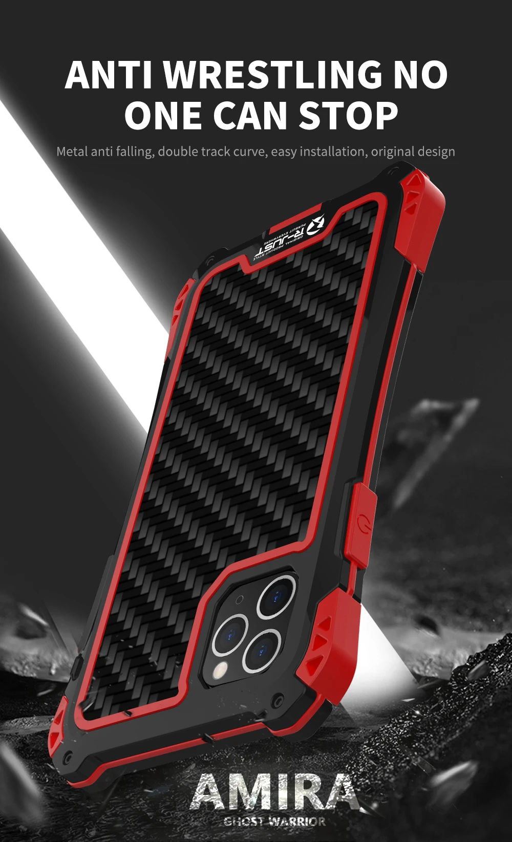 AMIRA противоударный Heavy Duty Прочный чехол-гибрид чехол для телефона для iPhone 11 11Pro 11Pro Max чехол из углеродного волокна