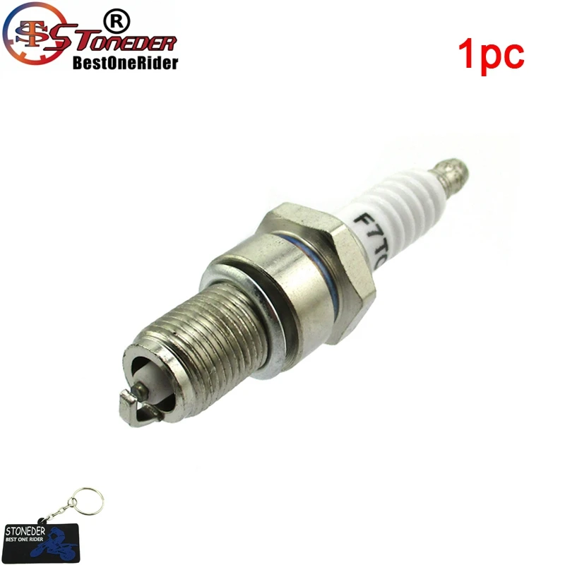 1pc STONEDER F7TC Свеча зажигания для Honda GX120 GX160 GX200 GX240 GX270 GX340 GX390 генератор газонокосилка водяной насос Go Kart мини велосипед - Цвет: 1pc