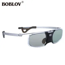 BOBLOV RX-30 3D DLP-Link 96-144 Гц активные очки затвора 8 м перезаряжаемые для DLP Link проектора