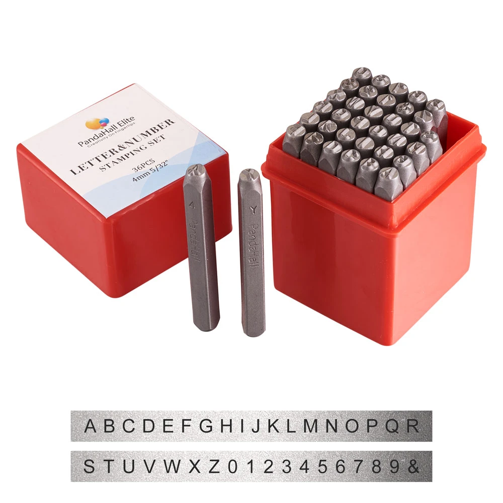 Alliage De Fer Et De Nickel En 5 Lettres Ensemble de tampons en fer noir avec lettres de l'alphabet A Z et chiffres  de 0 à 8, pour enseigner le jeu, outil de fabrication de bijoux, équipement  f80 | AliExpress
