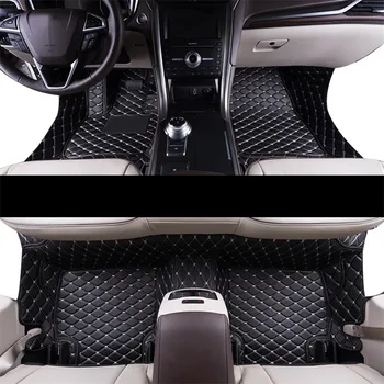 

car styling accessories durable luxury fiber leather car floor mats for ford mondeo fusion mk4 mk5 2007-2020 2015